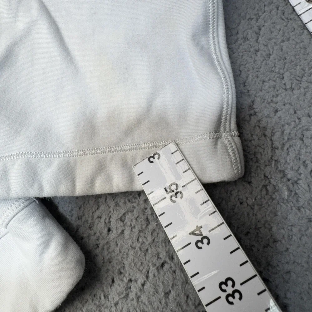 Lululemon Sweatshirt Womens Large Off White Cropped Pullover Oversized Gym